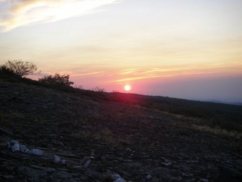 Salida del Sol yendo a Foncebadón