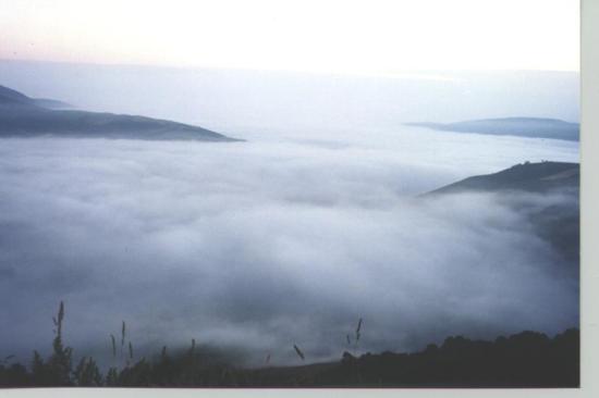 Mar de nubes en Cebreiro